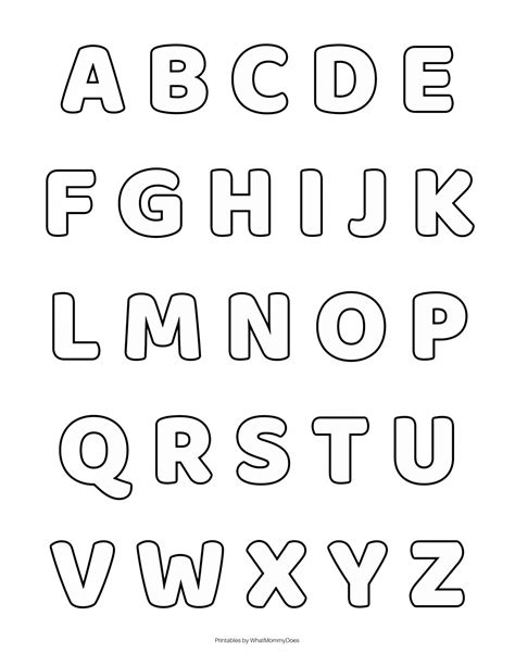 letter cutouts printable|Free Printable Letters Template: Uppercase Alphabet .